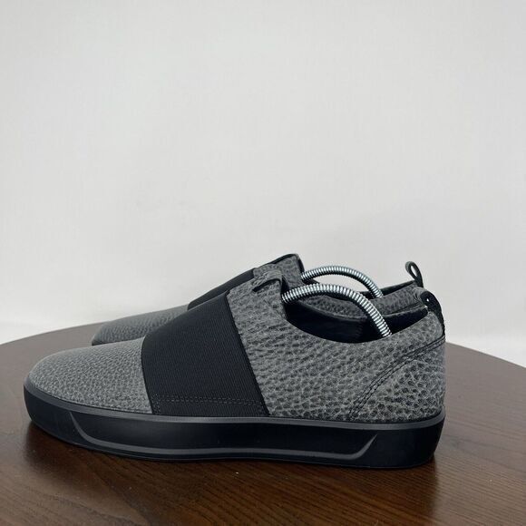 Ecco Soft 8 Band Shoes Women's 39 / 8 Gray‎ Leather Comfort Flats Sneakers - Picture 1 of 16